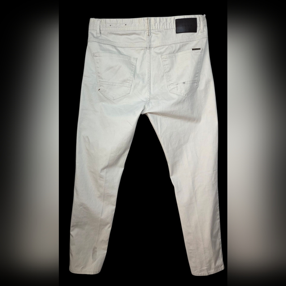 Zara Man White Basic Collection Pants - image 2